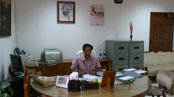 Dr. K.V. Jacob seen here at South Block, Ministry of Defence (HQ) at New Delhi as Joint Secretary to Government of India and Officer on Special Duty to Union Defence Minister of India.